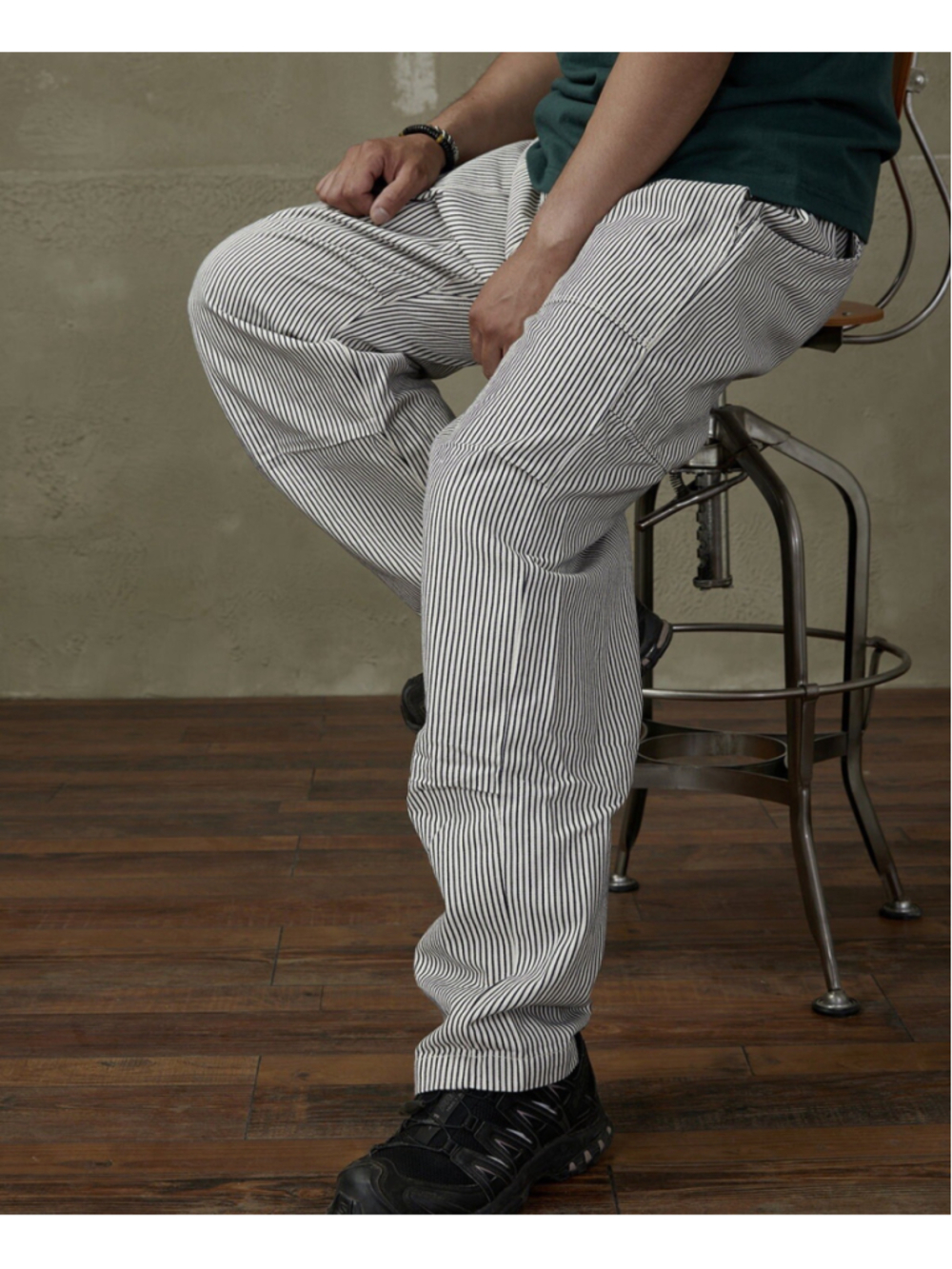 Loose Climbers' Pants - Stripe Non Stock Mfg. Co. S W30 Stripe Pants 28.7 Inseam